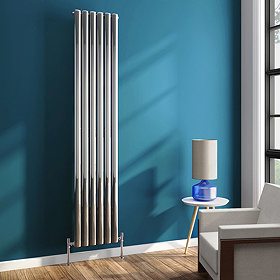 Metro Vertical Radiator - Chrome - Single Panel (H1800 x W354mm) Large Image