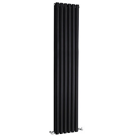 Metro Vertical Radiator - Gloss Black - Double Panel (1800x354mm) Large Image