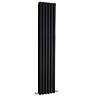 Metro Vertical Radiator - Gloss Black - Double Panel (1800x354mm) Large Image