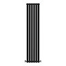 Metro Vertical Radiator - Matt Black - Double Panel (1600mm High) 354mm Wide