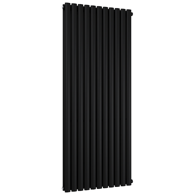 Metro Vertical Radiator - Matt Black - Double Panel (1600mm High) 649mm Wide