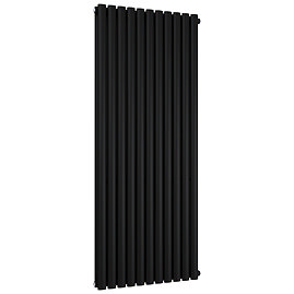 Metro Vertical Radiator - Matt Black - Double Panel (1600mm High) 684mm Wide