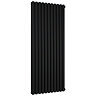 Metro Vertical Radiator - Matt Black - Double Panel (1600mm High) 684mm Wide