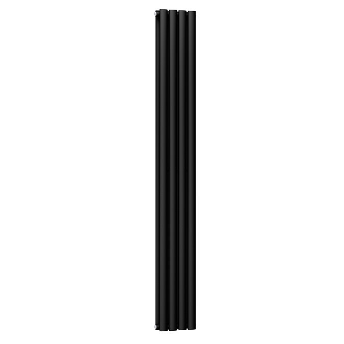 Metro Vertical Radiator - Matt Black - Double Panel (1600mm High) 236mm Wide
