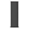 Metro Vertical Radiator - Matt Black - Double Panel (1600mm High) 472mm Wide