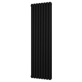 Metro Vertical Radiator - Matt Black - Double Panel (1600mm High) 472mm Wide