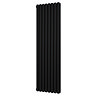 Metro Vertical Radiator - Matt Black - Double Panel (1600mm High) 472mm Wide