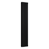 Metro Vertical Radiator - Matt Black - Double Panel (1800mm High) 295mm Wide