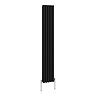 Metro Vertical Radiator - Matt Black - Double Panel (1800mm High) 295mm Wide