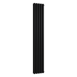 Metro Vertical Radiator - Matt Black - Double Panel (1800mm High) 295mm Wide