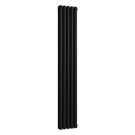 Metro Vertical Radiator - Matt Black - Double Panel (1800mm High) 295mm Wide
