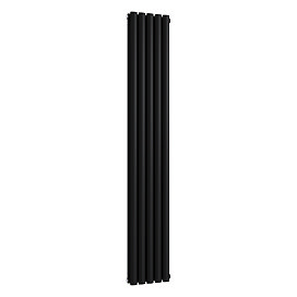 Metro Vertical Radiator - Matt Black - Double Panel (1800mm High) 295mm Wide
