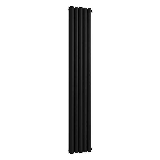 Metro Vertical Radiator - Matt Black - Double Panel (1800mm High) 295mm Wide