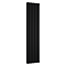 Metro Vertical Radiator - Matt Black - Double Panel (1800mm High) 413mm Wide