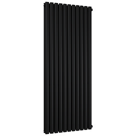 Metro Vertical Radiator - Matt Black - Double Panel (1800mm High) 649mm Wide