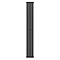 Metro Vertical Radiator - Matt Black - Double Panel (1800x236mm)