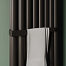 Metro Vertical Radiator - Matt Black - Double Panel (1800mm High) 472mm Wide with Rail