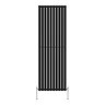 Metro Vertical Radiator - Matt Black - Double Panel (1800mm High) 590mm Wide