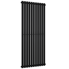 Metro Vertical Radiator - Matt Black - Single Panel (1600mm High) 649mm Wide
