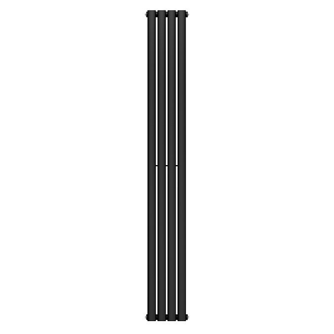 Metro Vertical Radiator - Matt Black - Single Panel (1600mm High) 236mm Wide
