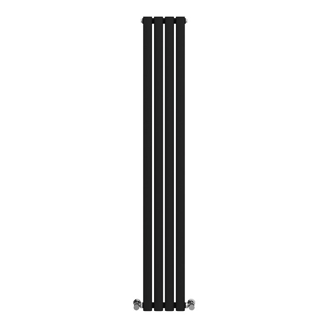 Metro Vertical Radiator - Matt Black - Single Panel (1600mm High) 236mm Wide