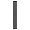 Metro Vertical Radiator - Matt Black - Single Panel (1600x236mm)