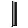 Metro Vertical Radiator - Matt Black - Single Panel (1600mm High) 354mm Wide