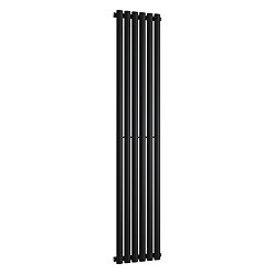 Metro Vertical Radiator - Matt Black - Single Panel (1600mm High) 354mm Wide