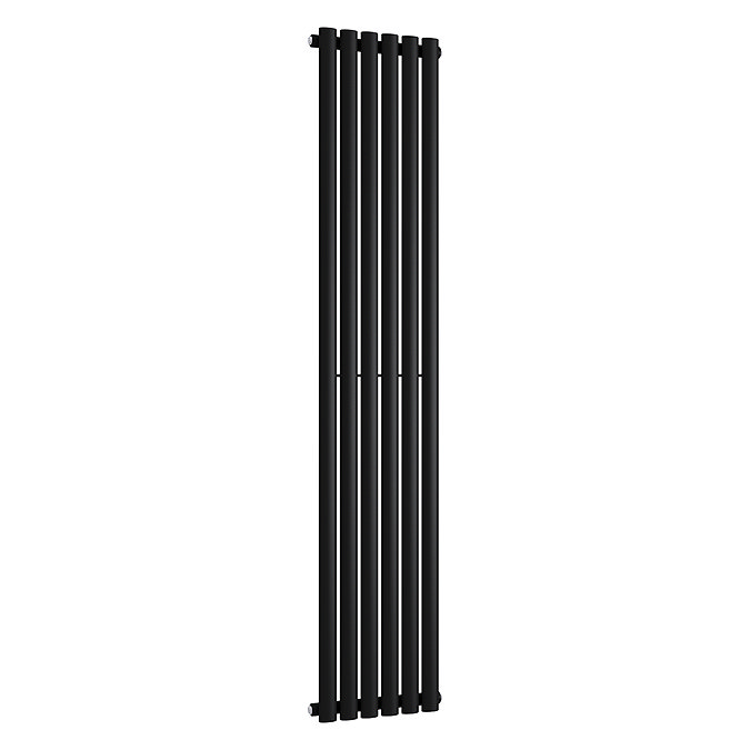 Metro Vertical Radiator - Matt Black - Single Panel (1600mm High) 354mm Wide