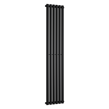 Metro Vertical Radiator - Matt Black - Single Panel (1600mm High) 354mm Wide