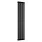 Metro Vertical Radiator - Matt Black - Single Panel (1600mm High) 354mm Wide