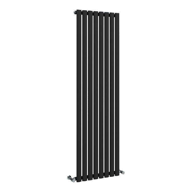 Metro Vertical Radiator - Matt Black - Single Panel (1600mm High) 472mm Wide