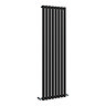 Metro Vertical Radiator - Matt Black - Single Panel (1600mm High) 472mm Wide
