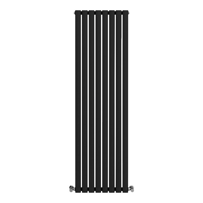 Metro Vertical Radiator - Matt Black - Single Panel (1600mm High) 472mm Wide