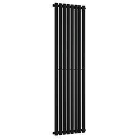 Metro Vertical Radiator - Matt Black - Single Panel (1600mm High) 472mm Wide