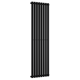 Metro Vertical Radiator - Matt Black - Single Panel (1600mm High) 472mm Wide