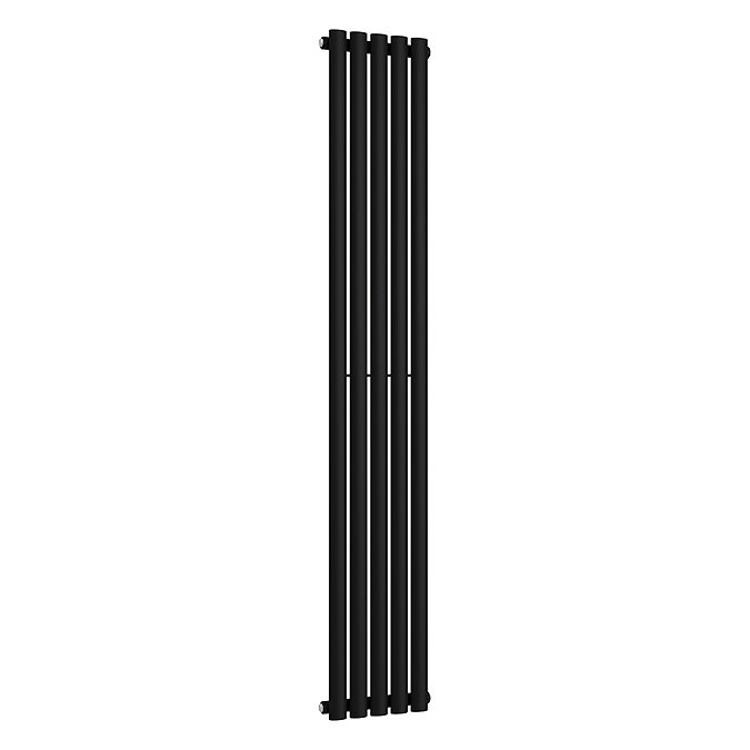 Metro Vertical Radiator - Matt Black - Single Panel (1800mm High) 295mm Wide