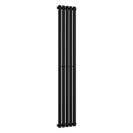 Metro Vertical Radiator - Matt Black - Single Panel (1800mm High) 295mm Wide
