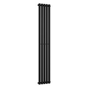 Metro Vertical Radiator - Matt Black - Single Panel (1800mm High) 295mm Wide