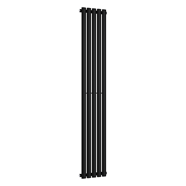 Metro Vertical Radiator - Matt Black - Single Panel (1800mm High) 295mm Wide