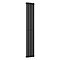 Metro Vertical Radiator - Matt Black - Single Panel (1800mm High) 295mm Wide