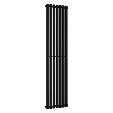 Metro Vertical Radiator - Matt Black - Single Panel (1800mm High) 413mm Wide