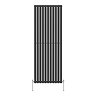 Metro Vertical Radiator - Matt Black - Single Panel (1800mm High) 649mm Wide