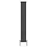 Metro Vertical Radiator - Matt Black - Single Panel (1800mm High) 236mm Wide