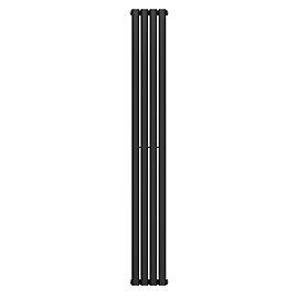 Metro Vertical Radiator - Matt Black - Single Panel (1800x236mm)