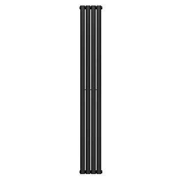 Metro Vertical Radiator - Matt Black - Single Panel (1800x236mm)