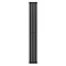 Metro Vertical Radiator - Matt Black - Single Panel (1800x236mm)
