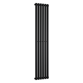 Metro Vertical Radiator - Matt Black - Single Panel (1800mm High) 354mm Wide