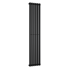 Metro Vertical Radiator - Matt Black - Single Panel (1800mm High) 354mm Wide