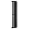 Metro Vertical Radiator - Matt Black - Single Panel (1800mm High) 413mm Wide